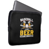 Bier Drinker Baseball Bier Spaß Geburtstag Laptopschutzhülle (Vorne Rechts)