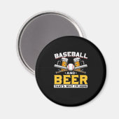 Bier Drinker Baseball Bier Spaß Geburtstag Magnet (Vorderseite/Rückseite)