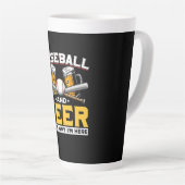 Bier Drinker Baseball Bier Spaß Geburtstag Milchtasse (Rechte Ecke)