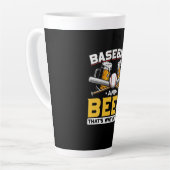 Bier Drinker Baseball Bier Spaß Geburtstag Milchtasse (Linke Ecke)