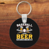 Bier Drinker Baseball Bier Spaß Geburtstag Schlüsselanhänger (Vorderseite)