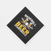 Bier Drinker Baseball Bier Spaß Geburtstag Serviette (Ecke)