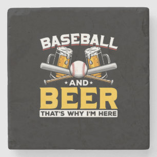 Bier Drinker Baseball Bier Spaß Geburtstag Steinuntersetzer