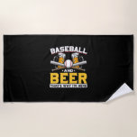 Bier Drinker Baseball Bier Spaß Geburtstag Strandtuch<br><div class="desc">Bier Drinker Baseball Bier Spaß Geburtstag</div>