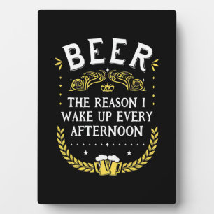 Bier Drinker Bier Jeden Nachmittag Fotoplatte