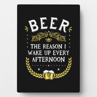 Bier Drinker Bier Jeden Nachmittag Fotoplatte