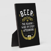Bier Drinker Bier Jeden Nachmittag Fotoplatte (Seite)