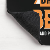 Bier Drinker Bier und Hund Mousepad (Ecke)