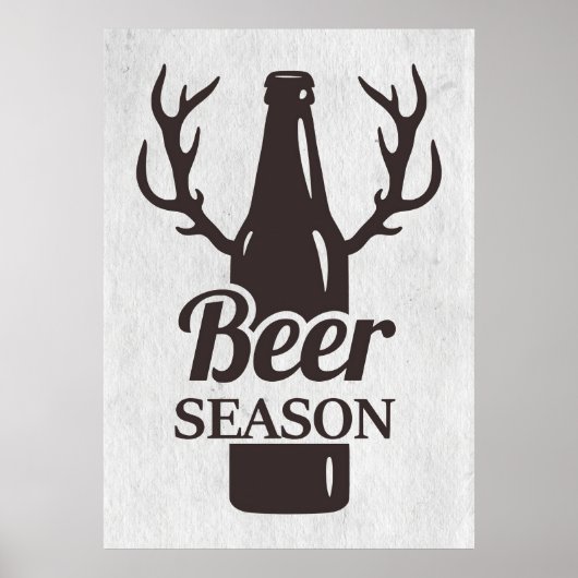 Bier Drinker Biersaison Poster (Vorne)