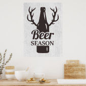 Bier Drinker Biersaison Poster (Küche)
