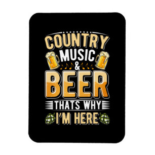 Bier Drinker Country Music Bier trinken Geburtstag Magnet