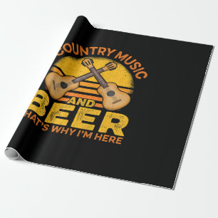 Bier Drinker Country Musik und Bier Geburtstag Geschenkpapier