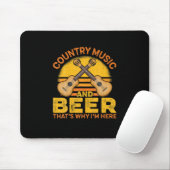 Bier Drinker Country Musik und Bier Geburtstag Mousepad (Mit Mouse)