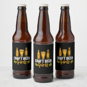 Bier Drinker Craft Biermädchen Geburtstag Bierflaschenetikett (Flaschen)