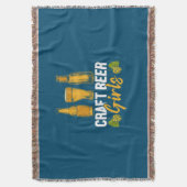 Bier Drinker Craft Biermädchen Geburtstag Decke (Vorderseite Vertikal)