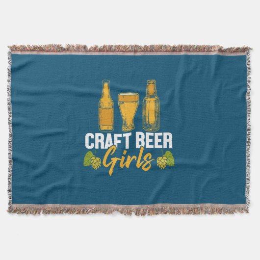 Bier Drinker Craft Biermädchen Geburtstag Decke (Vorderseite)