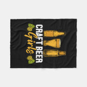 Bier Drinker Craft Biermädchen Geburtstag Fleecedecke (Vorderseite (Horizontal))