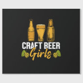 Bier Drinker Craft Biermädchen Geburtstag Geschenkpapier (Flach)