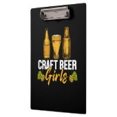 Bier Drinker Craft Biermädchen Geburtstag Klemmbrett (Links)