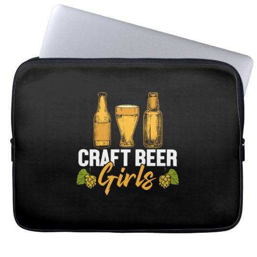 Bier Drinker Craft Biermädchen Geburtstag Laptopschutzhülle (Vorderseite)