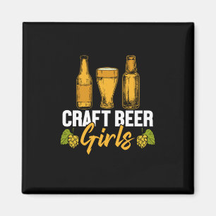 Bier Drinker Craft Biermädchen Geburtstag Magnet