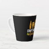 Bier Drinker Craft Biermädchen Geburtstag Milchtasse (Linke Ecke)