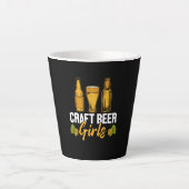Bier Drinker Craft Biermädchen Geburtstag Milchtasse (Vorderseite)