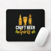 Bier Drinker Craft Biermädchen Geburtstag Mousepad (Mit Mouse)