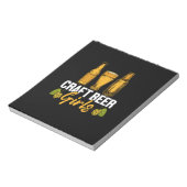 Bier Drinker Craft Biermädchen Geburtstag Notizblock (Rotiert)