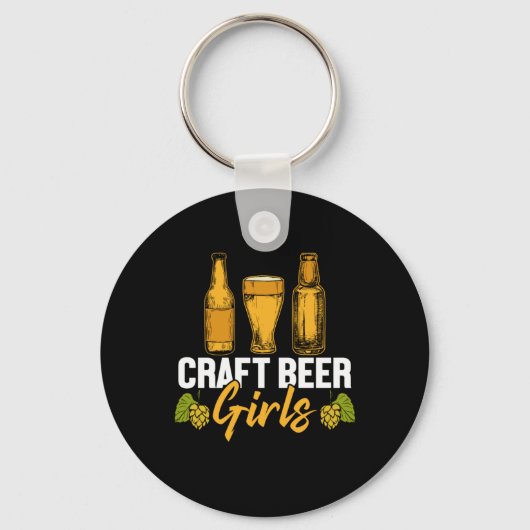 Bier Drinker Craft Biermädchen Geburtstag Schlüsselanhänger (Vorderseite)