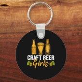 Bier Drinker Craft Biermädchen Geburtstag Schlüsselanhänger (Vorderseite)