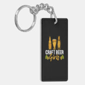 Bier Drinker Craft Biermädchen Geburtstag Schlüsselanhänger (Vorderseite links)