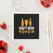 Bier Drinker Craft Biermädchen Geburtstag Serviette (Beispiel)