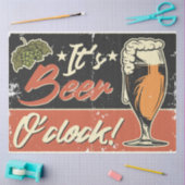 Bier Drinker Es ist Bier-Uhr Seidenpapier (Basteln)