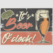 Bier Drinker Es ist Bier-Uhr Seidenpapier (Vorderseite)