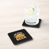 Bier Drinker essen Mehr Bier Funny trinken Geburts Getränkeuntersetzer (Rechte Seite)