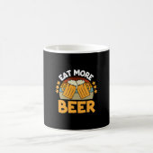 Bier Drinker essen Mehr Bier Funny trinken Geburts Kaffeetasse (Mittel)