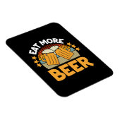 Bier Drinker essen Mehr Bier Funny trinken Geburts Magnet (Rechte Seite)