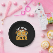 Bier Drinker essen Mehr Bier Funny trinken Geburts Pappteller (Party)
