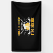 Bier Drinker Golf und Bier Geburtstag Banner (Vertikal)