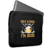 Bier Drinker Golf und Bier Geburtstag Laptopschutzhülle (Vorne Rechts)