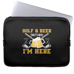 Bier Drinker Golf und Bier Geburtstag Laptopschutzhülle