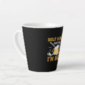 Bier Drinker Golf und Bier Geburtstag Milchtasse (Linke Ecke)
