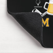 Bier Drinker Golf und Bier Geburtstag Mousepad (Ecke)