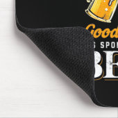 Bier Drinker Gute Laune wird von Bier gesponsert Mousepad (Ecke)