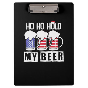 Bier Drinker Ho halten meine Biere USA Geburtstag Klemmbrett