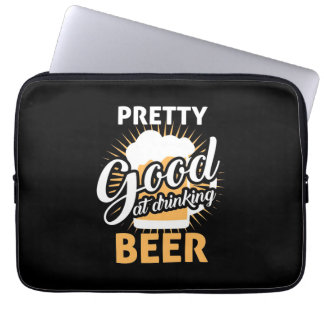 Bier Drinker Hübsch gut trinken Bier Laptopschutzhülle