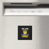 Bier Drinker Ich brauche ein Getränk Bier Geburtst Magnet (In Situ (Geschirrspüler))