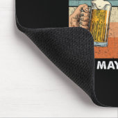 Bier Drinker Ich mag Bier und meine Schildkröte Ge Mousepad (Ecke)