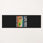 Bier Drinker Ich mag Bier und meine Schildkröte Ge Yogamatte (Vorderseite (Horizontal))